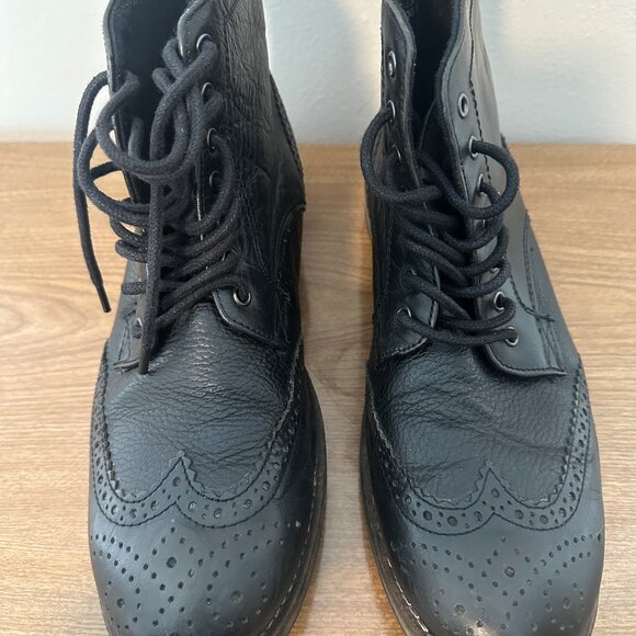 TOPMAN Wingtip Boots (black) - Picture 12 of 12